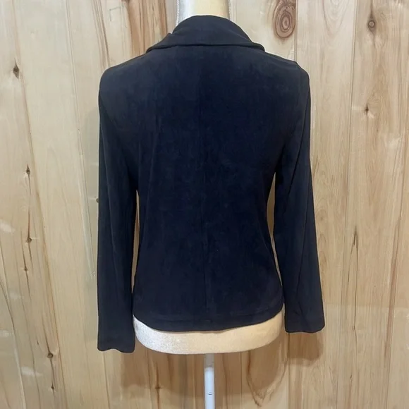 Cupcakes and Cashmere Grey Suede‎ Moto Jacket Size S - Picture 3 of 6